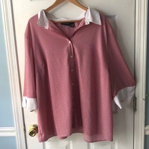 Striped oversized blouse